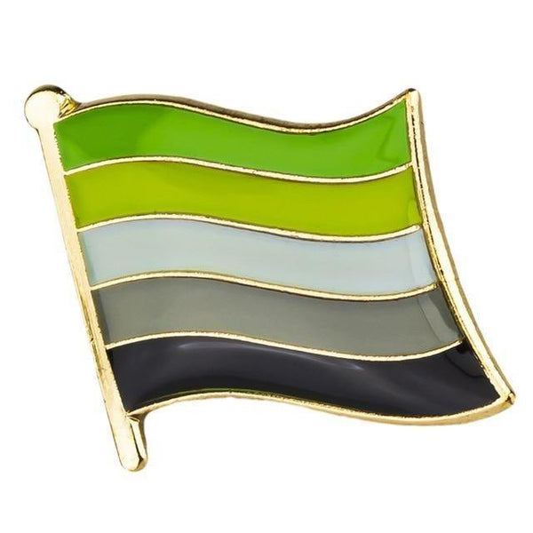  Aromantic Flag Enamel Pin by Queer In The World sold by Queer In The World: The Shop - LGBT Merch Fashion
