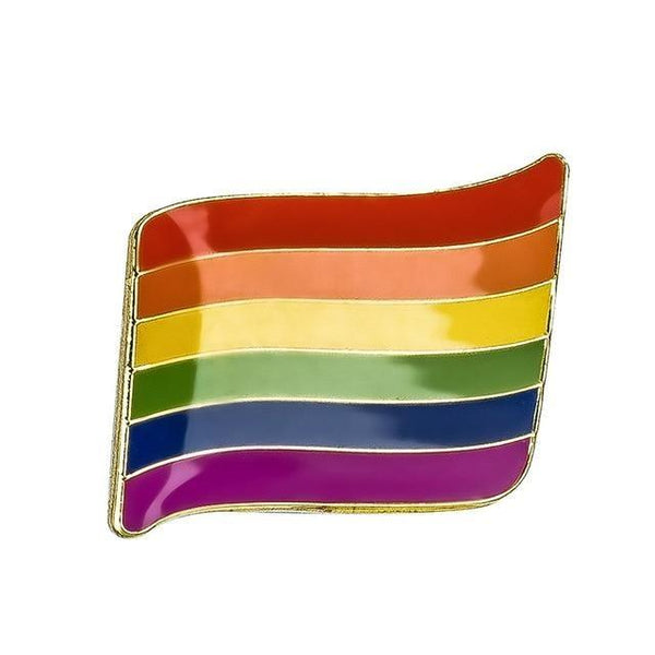  LGBT Flag Enamel Pin by Queer In The World sold by Queer In The World: The Shop - LGBT Merch Fashion