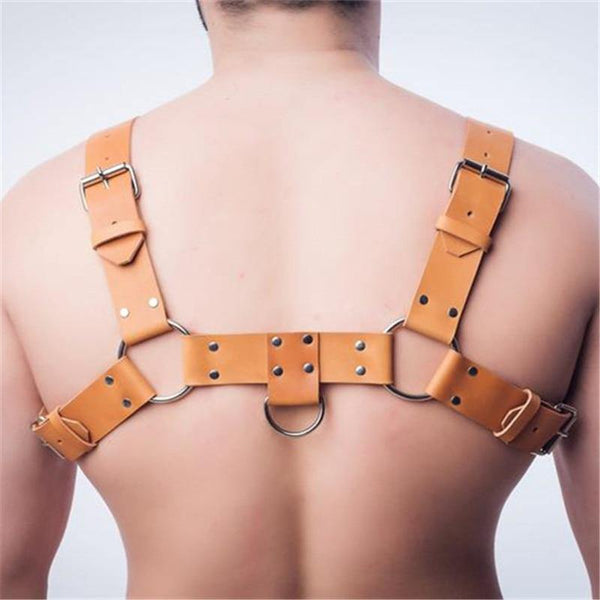 Basic Light Brown Harness by Queer In The World sold by Queer In The World: The Shop - LGBT Merch Fashion