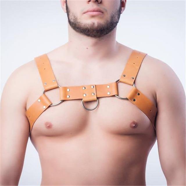  Basic Light Brown Harness by Queer In The World sold by Queer In The World: The Shop - LGBT Merch Fashion