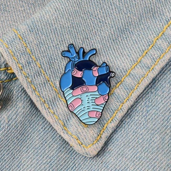  Wounded Heart Enamel Pin by Queer In The World sold by Queer In The World: The Shop - LGBT Merch Fashion