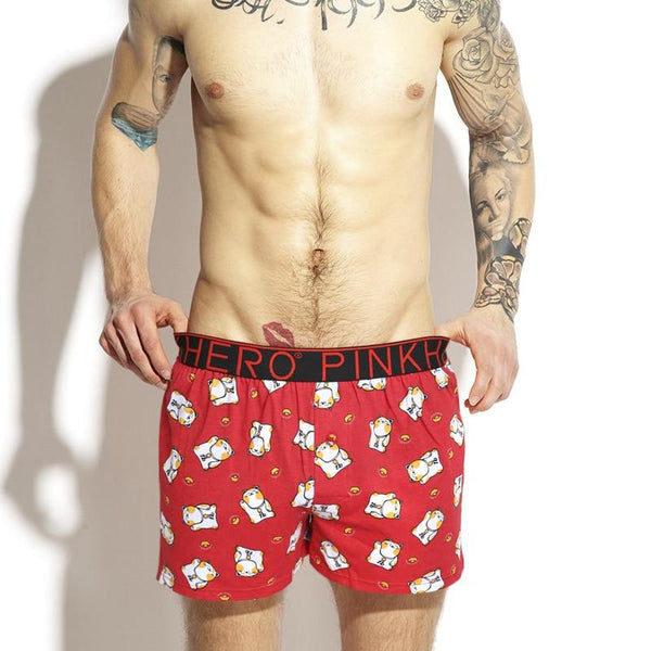 Red Print Pink Heroes Graphic Boxers by Queer In The World sold by Queer In The World: The Shop - LGBT Merch Fashion