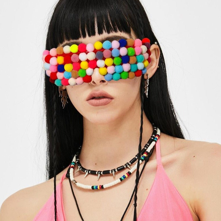  Pompom Punk Sunglasses by Queer In The World sold by Queer In The World: The Shop - LGBT Merch Fashion