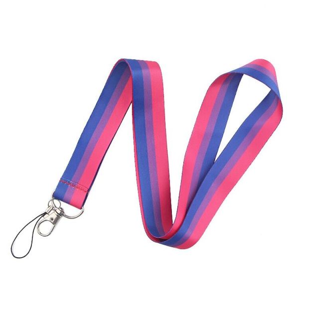  Bisexual Lanyard by Queer In The World sold by Queer In The World: The Shop - LGBT Merch Fashion