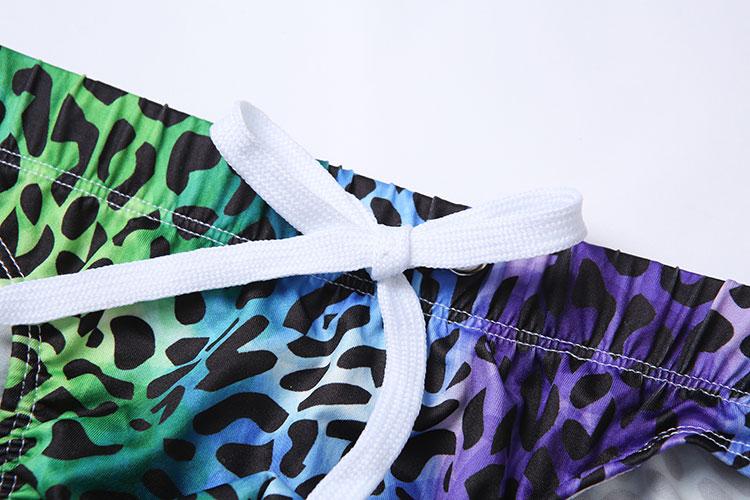 Speedo Cambodia Chlorine Resistant Swimsuit Leopard Print Rainbow