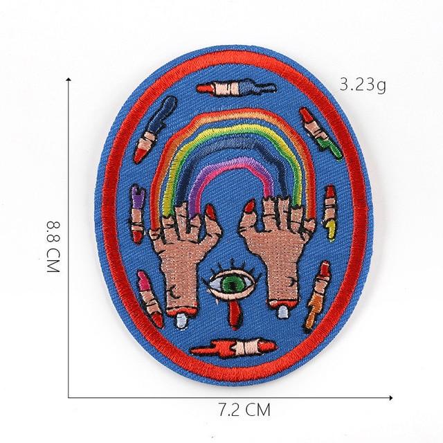  LGBT Nails Iron On Embroidered Patch by Queer In The World sold by Queer In The World: The Shop - LGBT Merch Fashion