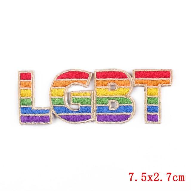 LGBT Pride Iron On Embroidered Patch by Queer In The World sold by Queer In The World: The Shop - LGBT Merch Fashion