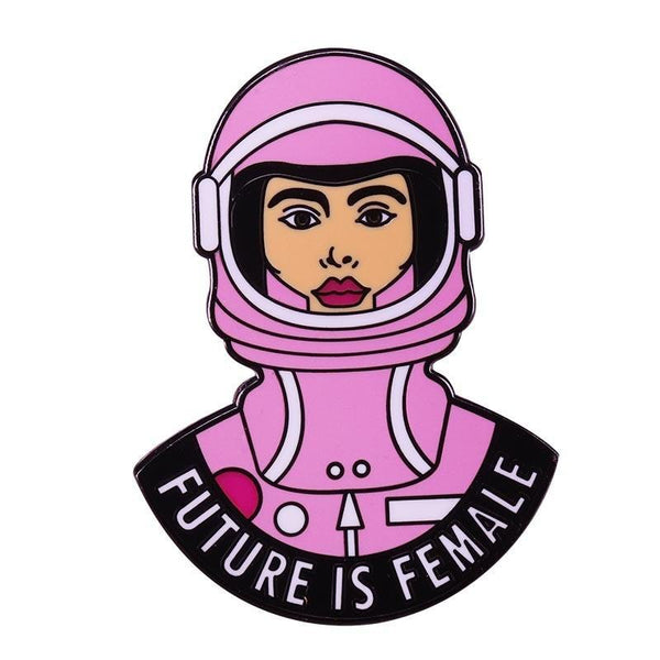  Future Is Female Enamel Pin by Queer In The World sold by Queer In The World: The Shop - LGBT Merch Fashion