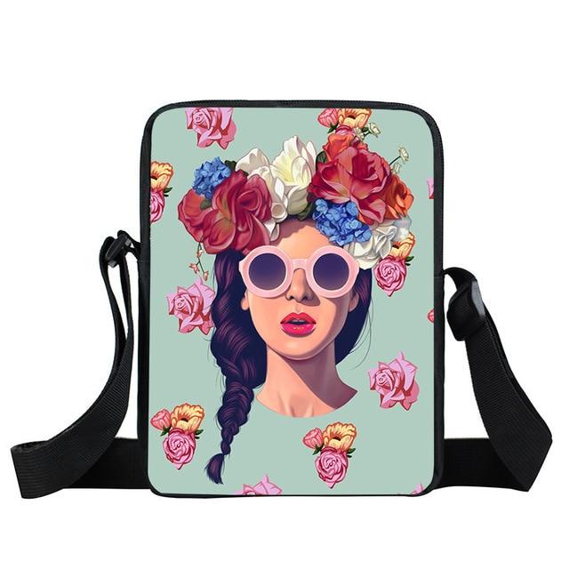  Floral Face Shoulder Travel Bag by Queer In The World sold by Queer In The World: The Shop - LGBT Merch Fashion