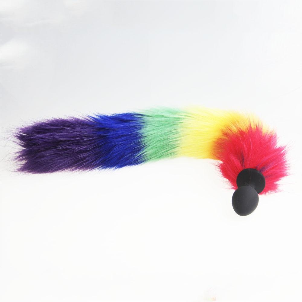 Rainbow-Colored Tail Plug Sex Toy Queer In The World: The Shop Rainbow-Colored Tail Plug Sex Toy Queer In The World: The Shop