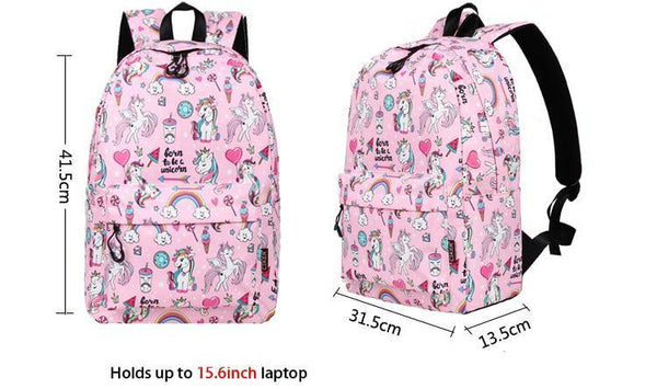  Born To Be A Unicorn Backpack Set (3 Piece) by Queer In The World sold by Queer In The World: The Shop - LGBT Merch Fashion