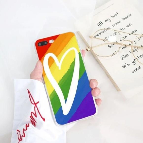  LGBT+ Heart iPhone Case by Queer In The World sold by Queer In The World: The Shop - LGBT Merch Fashion