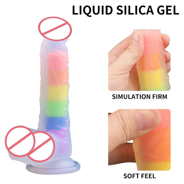 Rainbow Inside LGBT Pride Silicone Dildo / Sex Toy by Queer In The World sold by Queer In The World: The Shop - LGBT Merch Fashion