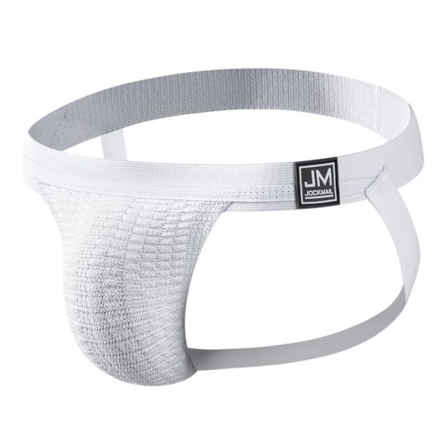 White Jockmail Basic Jockstrap by Queer In The World sold by Queer In The World: The Shop - LGBT Merch Fashion