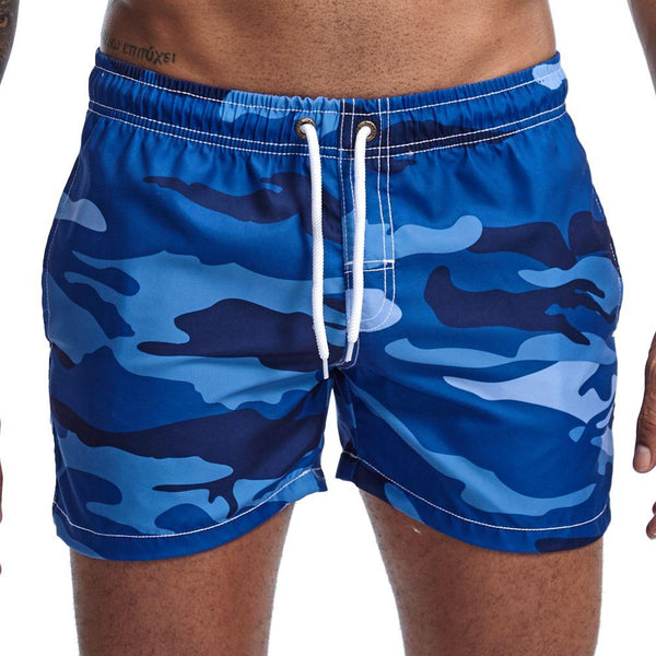 Jockmail Blue Camo Board Shorts by Queer In The World sold by Queer In The World: The Shop - LGBT Merch Fashion