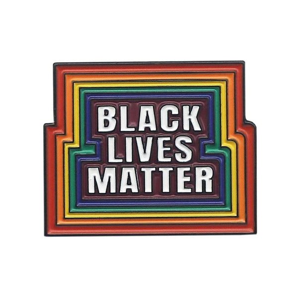  LGBT Black Lives Matter Enamel Pin by Queer In The World sold by Queer In The World: The Shop - LGBT Merch Fashion