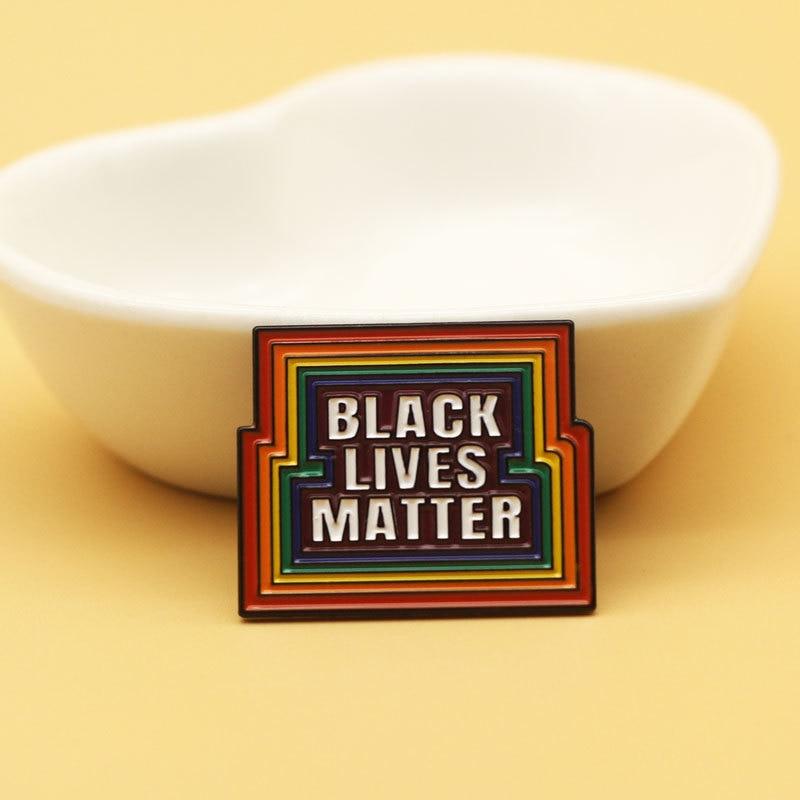  LGBT Black Lives Matter Enamel Pin by Queer In The World sold by Queer In The World: The Shop - LGBT Merch Fashion