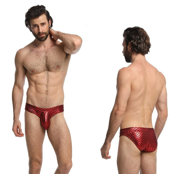 Red Gay Mermaid Underwear Briefs by Queer In The World sold by Queer In The World: The Shop - LGBT Merch Fashion