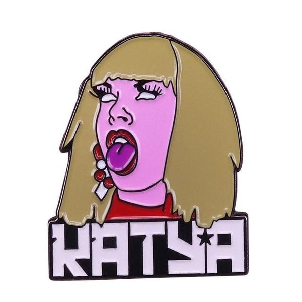  Katya Enamel Pin by Queer In The World sold by Queer In The World: The Shop - LGBT Merch Fashion