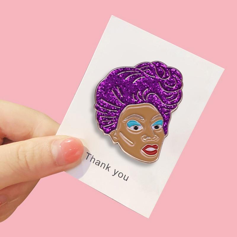  Rupaul Enamel Pin by Queer In The World sold by Queer In The World: The Shop - LGBT Merch Fashion