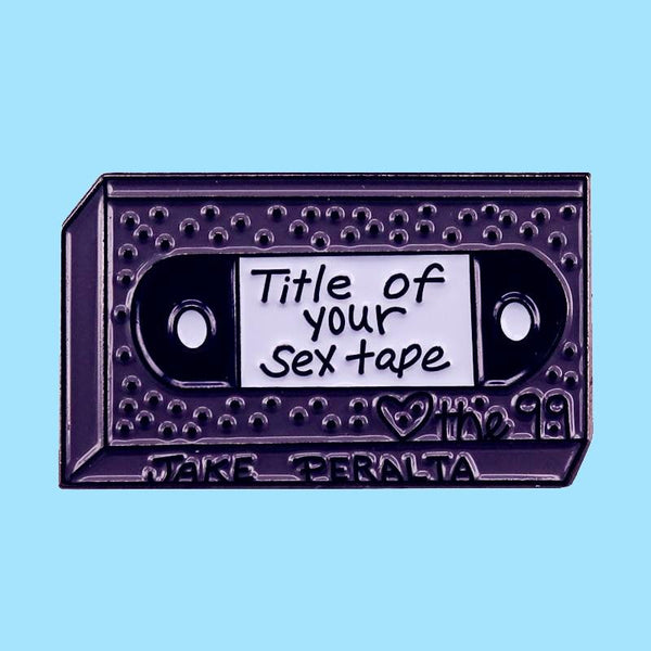  Title Of Your Sex Tape Enamel Pin by Queer In The World sold by Queer In The World: The Shop - LGBT Merch Fashion