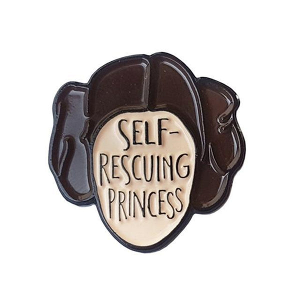  Self-Rescuing Princess Enamel Pin by Queer In The World sold by Queer In The World: The Shop - LGBT Merch Fashion