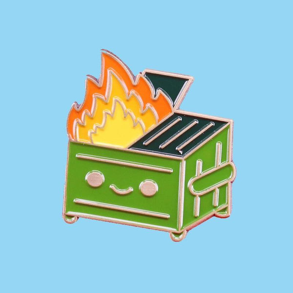  Dumpster Fire Enamel Pin by Queer In The World sold by Queer In The World: The Shop - LGBT Merch Fashion