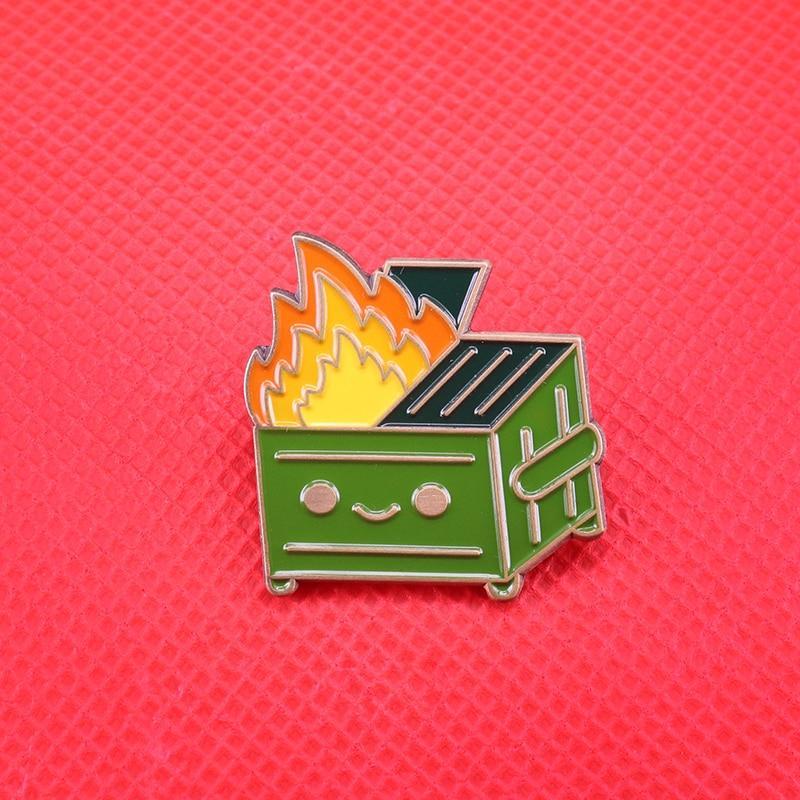  Dumpster Fire Enamel Pin by Queer In The World sold by Queer In The World: The Shop - LGBT Merch Fashion