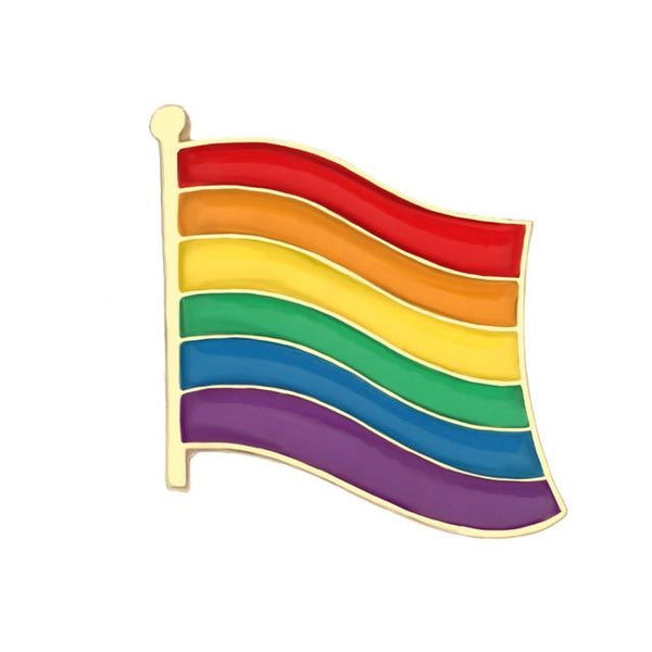  LGBT Pride Flag Enamel Pin by Queer In The World sold by Queer In The World: The Shop - LGBT Merch Fashion