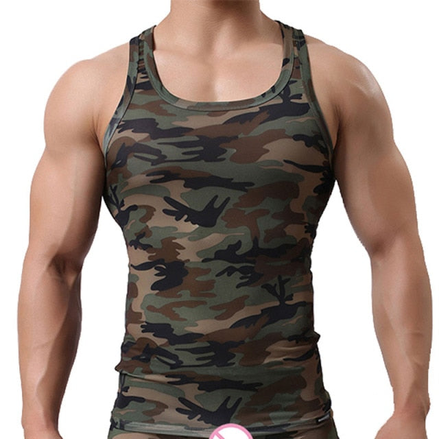 camo cami top