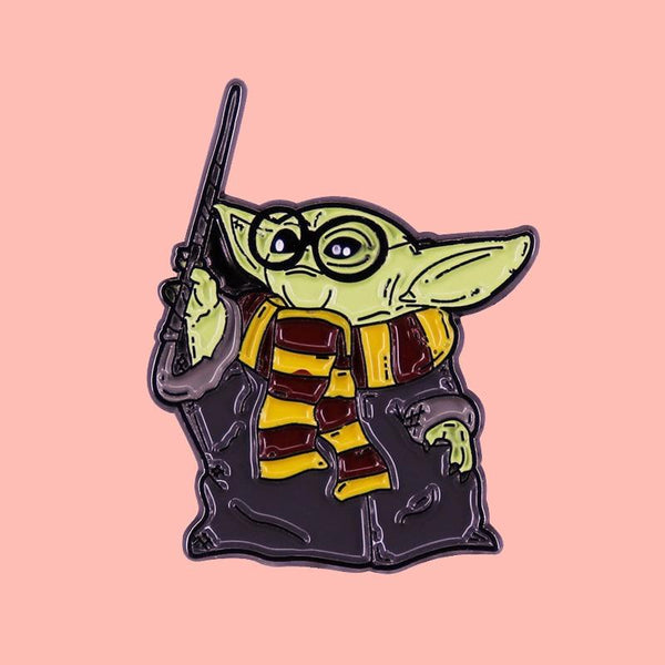  Wizarding Yoda Enamel Pin by Queer In The World sold by Queer In The World: The Shop - LGBT Merch Fashion