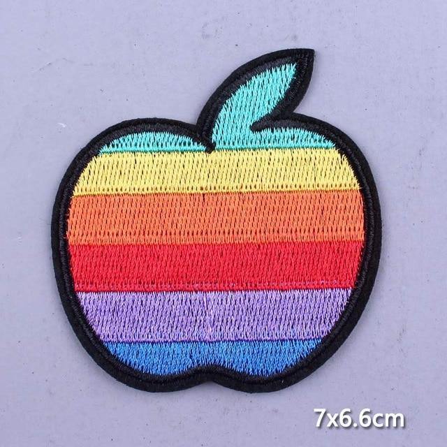  LGBT Apple Iron On Embroidered Patch by Oberlo sold by Queer In The World: The Shop - LGBT Merch Fashion