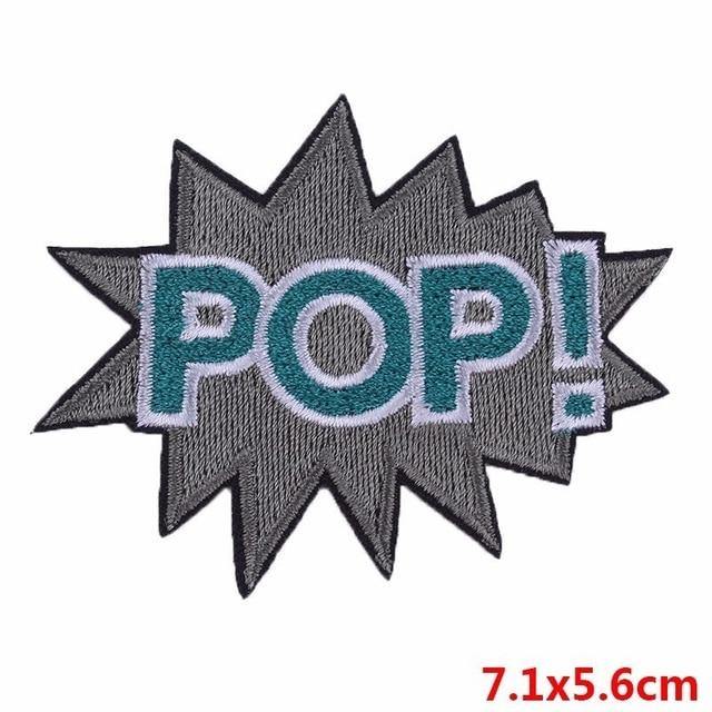  Pop! Iron On Embroidered Patch by Queer In The World sold by Queer In The World: The Shop - LGBT Merch Fashion