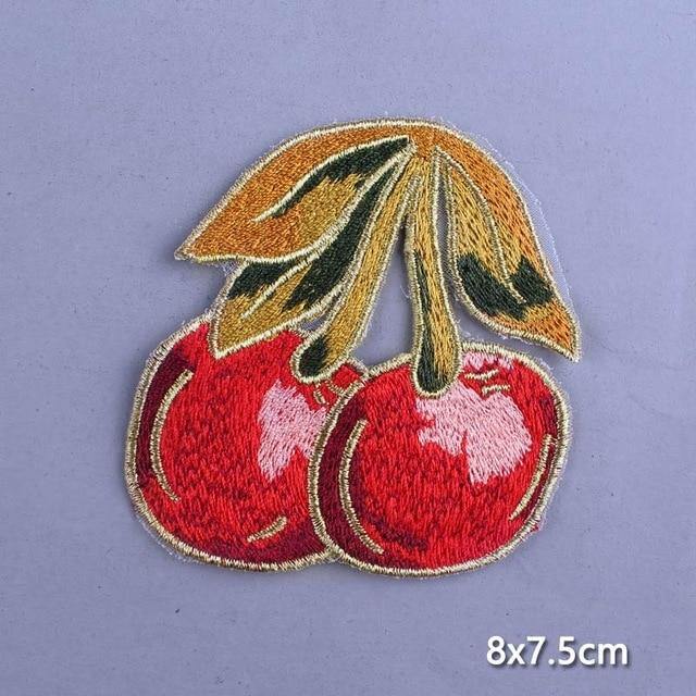  Cherry Iron On Embroidered Patch by Queer In The World sold by Queer In The World: The Shop - LGBT Merch Fashion