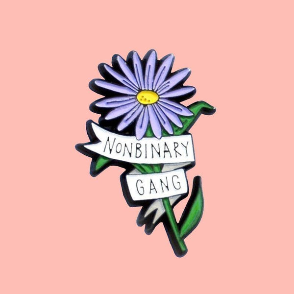  Non-Binary Gang Enamel Pin by Queer In The World sold by Queer In The World: The Shop - LGBT Merch Fashion