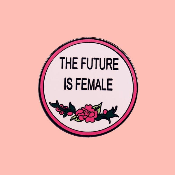  The Future Is Female Enamel Pin by Queer In The World sold by Queer In The World: The Shop - LGBT Merch Fashion