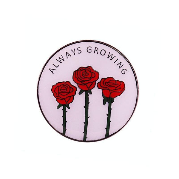  Always Growing Enamel Pin by Queer In The World sold by Queer In The World: The Shop - LGBT Merch Fashion