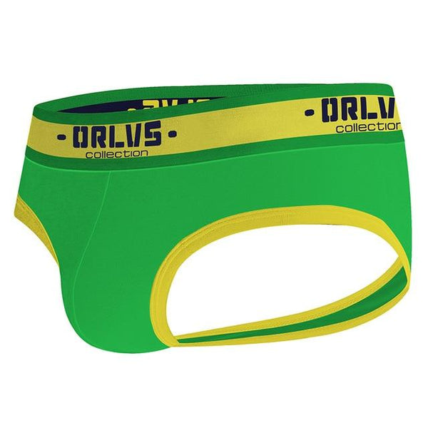 Green ORLVS Shades Of Green Backless Briefs by Out Of Stock sold by Queer In The World: The Shop - LGBT Merch Fashion