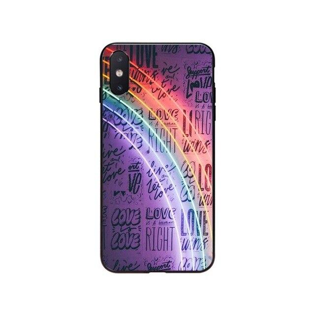  Neon Rainbow iPhone Case by Queer In The World sold by Queer In The World: The Shop - LGBT Merch Fashion