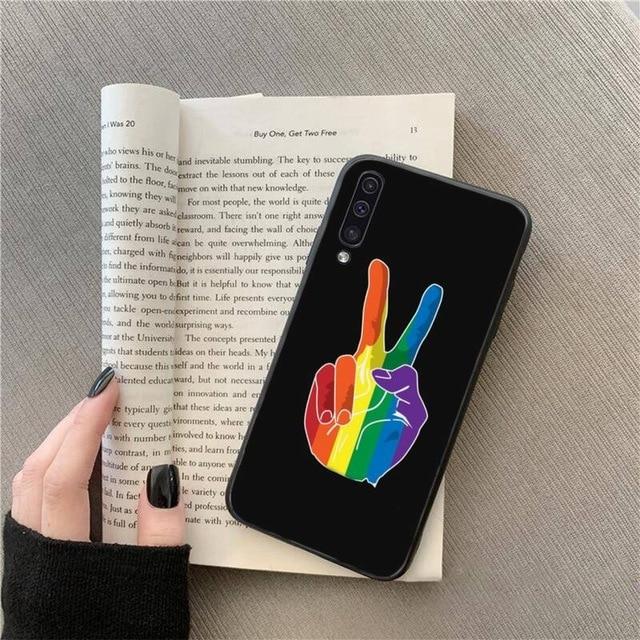  LGBTQ+ Peace Samsung Phone Case by Queer In The World sold by Queer In The World: The Shop - LGBT Merch Fashion