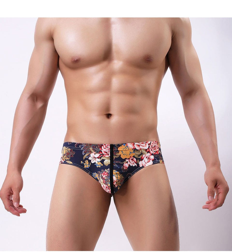  Dark Floral Print Briefs by Oberlo sold by Queer In The World: The Shop - LGBT Merch Fashion