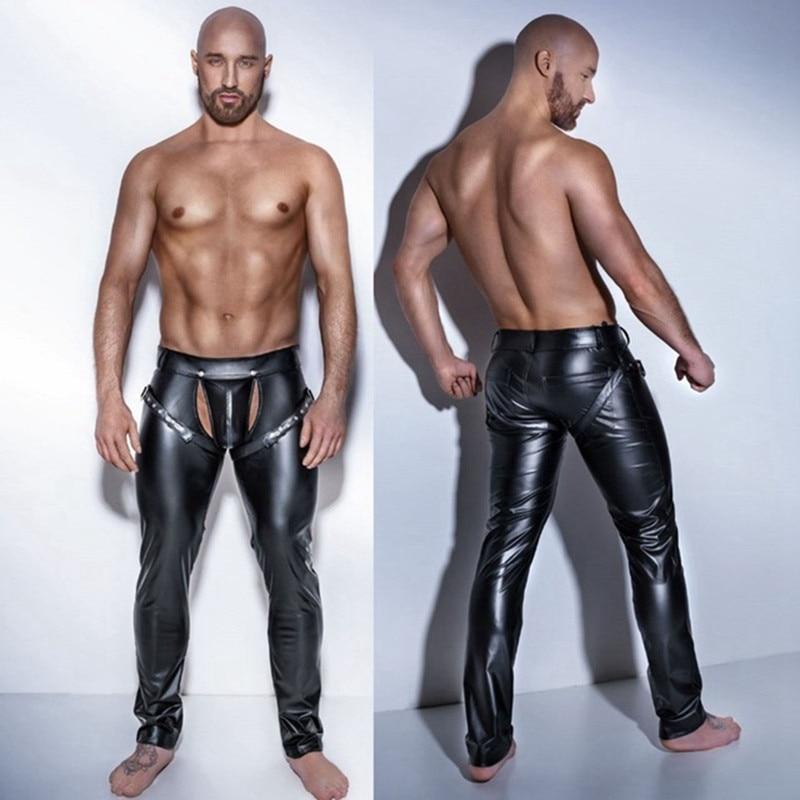 Womens Latex Rubber Briefs with Open Crotch Underwear