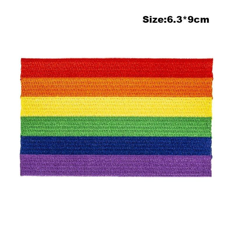  LGBT Pride Iron On Embroidered Patch by Queer In The World sold by Queer In The World: The Shop - LGBT Merch Fashion