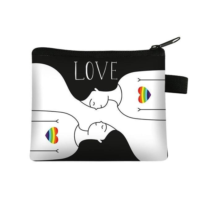  Love Together Change Purse / Coin Wallet by Queer In The World sold by Queer In The World: The Shop - LGBT Merch Fashion