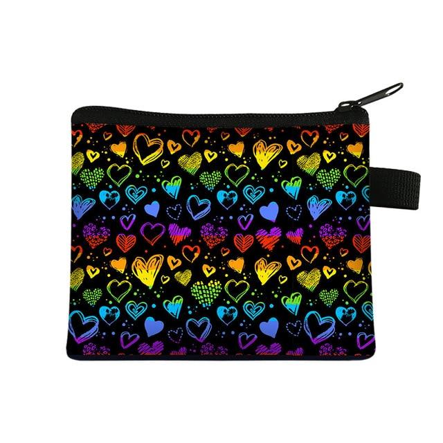  LGBT Hearts Change Purse / Coin Wallet by Queer In The World sold by Queer In The World: The Shop - LGBT Merch Fashion