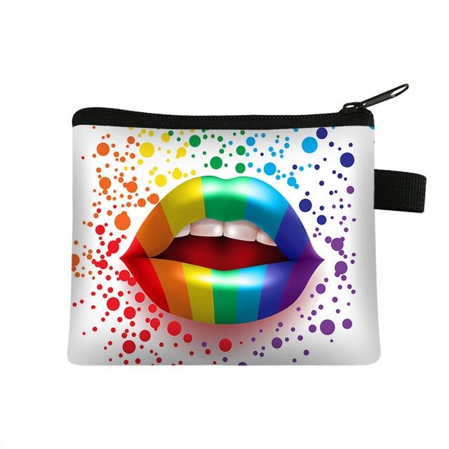  LGBT Lips Change Purse / Coin Wallet by Queer In The World sold by Queer In The World: The Shop - LGBT Merch Fashion