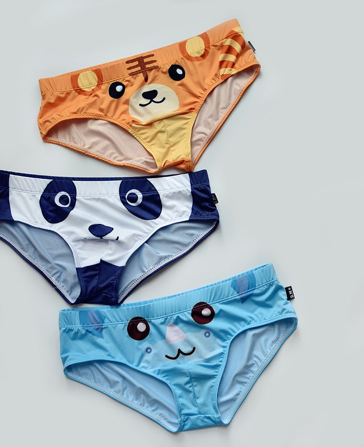 Tiger Kawaii Animal Briefs by Queer In The World sold by Queer In The World: The Shop - LGBT Merch Fashion