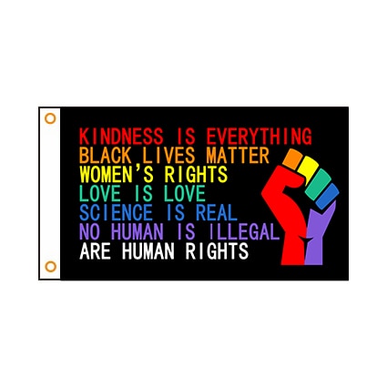  Kindness Is Everything Pride Flag by Queer In The World sold by Queer In The World: The Shop - LGBT Merch Fashion