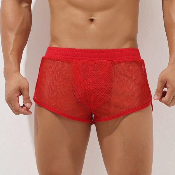 Red Short Mesh Shorts by Queer In The World sold by Queer In The World: The Shop - LGBT Merch Fashion
