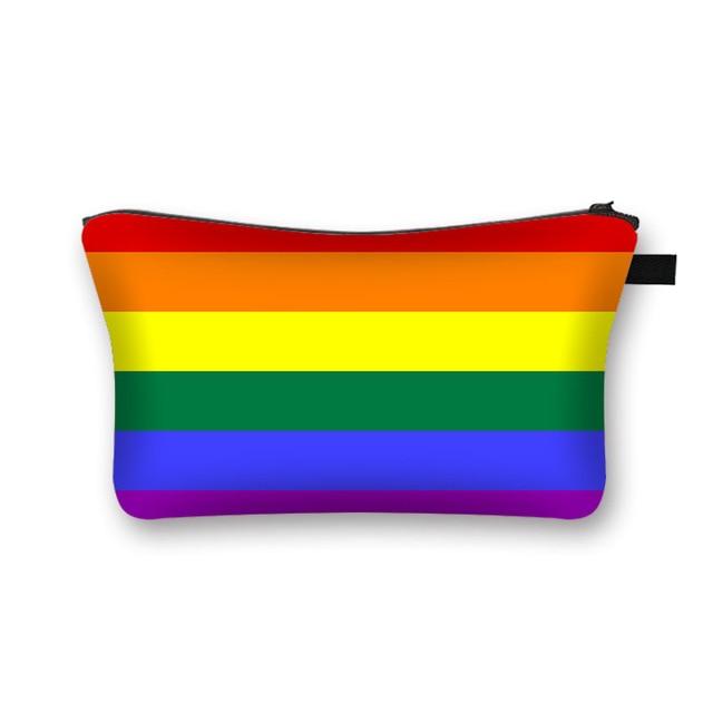  LGBT Flag Cosmetic Bag / Makeup Pouch by Queer In The World sold by Queer In The World: The Shop - LGBT Merch Fashion